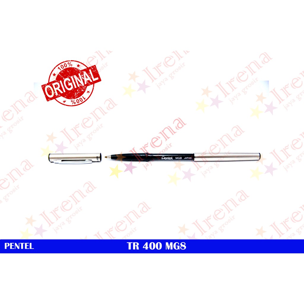 

H7Y PULPEN PENTEL TR400 0,8MM GEL / METAL PEN BOLPEN GEL / PULPEN BESI / SLIM ROLLING WRITER PEN