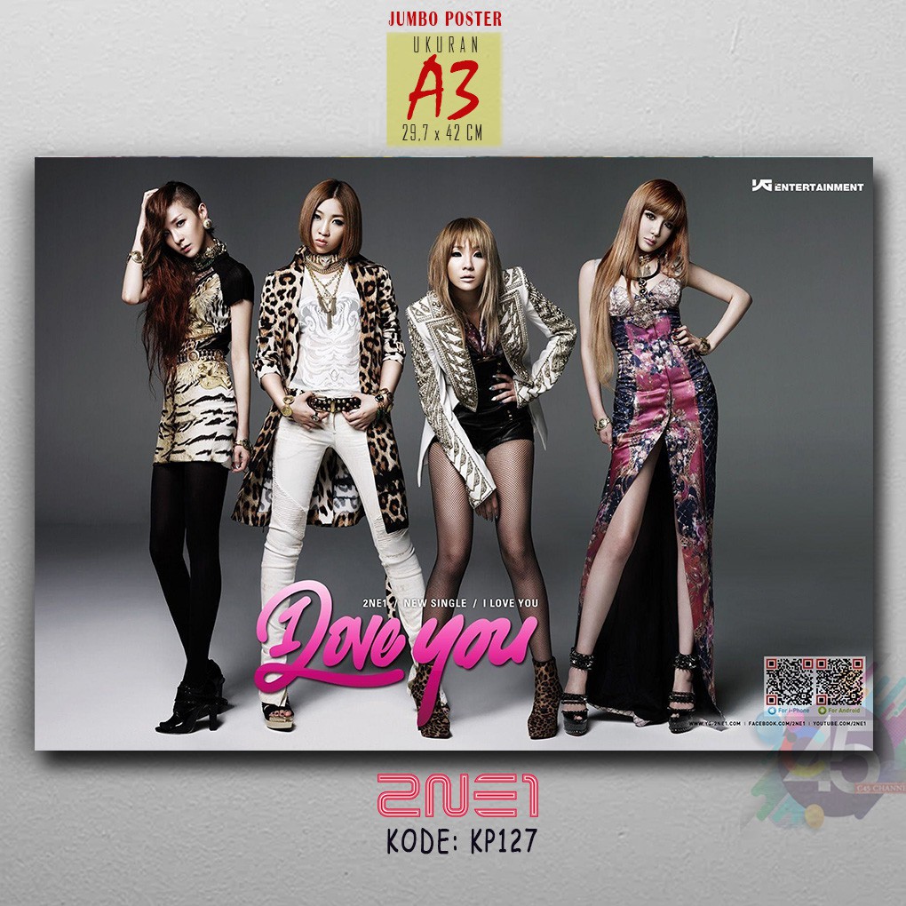 K-pop KOREA Poster 2NE1 Wall Decor Kayu MDF Ukuran Besar Hiasan Dinding Dekorasi Interior Bukan BTS