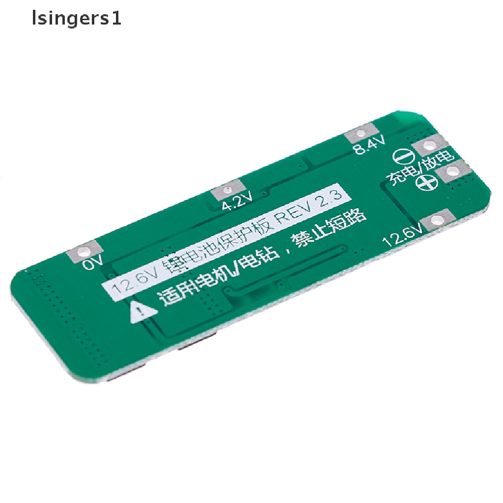 (lsingers1) Papan PCB BMS Pelindung Charger Baterai Lithium Li-ion 18650 3S 20A 12.6V