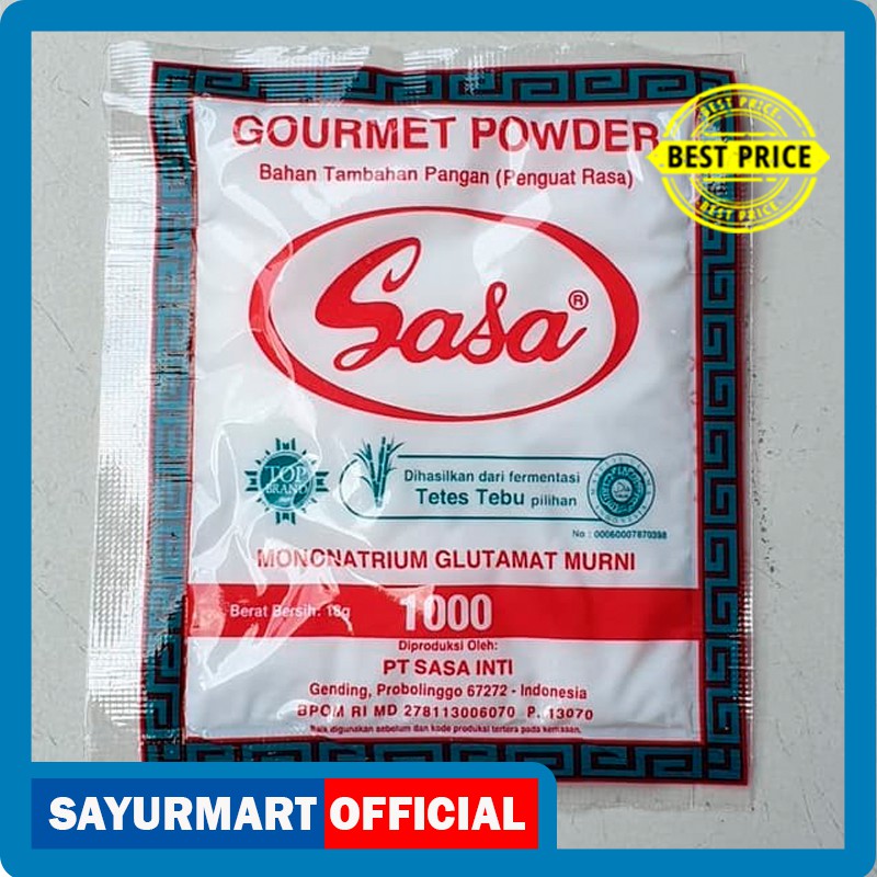 

Sasa Micin MSG 18gr Penyedap Rasa [1 sachet]