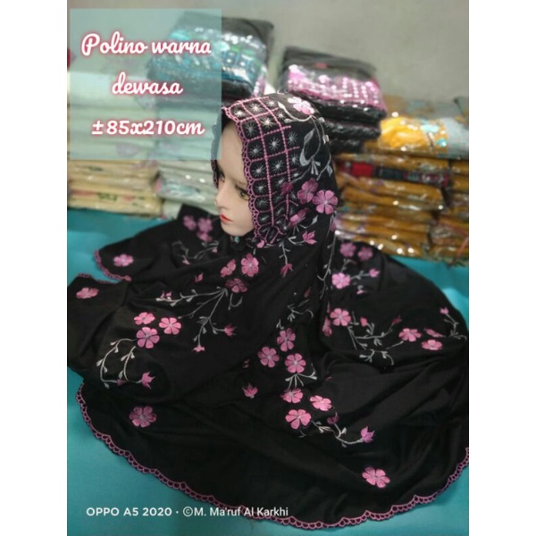 mukena polino warna