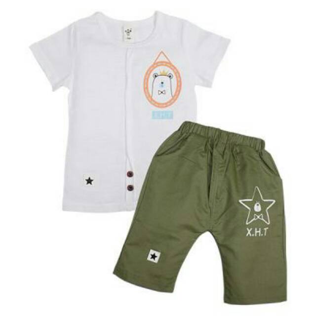 

White king bear set