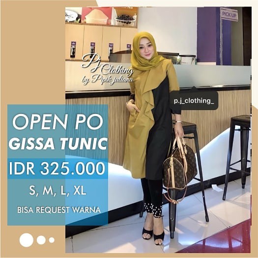 BAJU ATASAN GISSA GISA TUNIK TUNIC BY PIPIK JULIANA p.j_clothing_