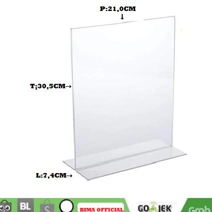 

Produk Unggulan] AKRILIK BROSUR TYPE-A4T ACRYLIC MENU/LEBEL DISPLAY