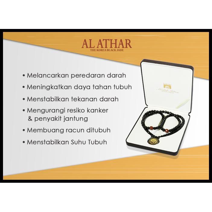 PROMO - AL ATHAR KALUNG KESEHATAN - TASBIH - BLACK JADE