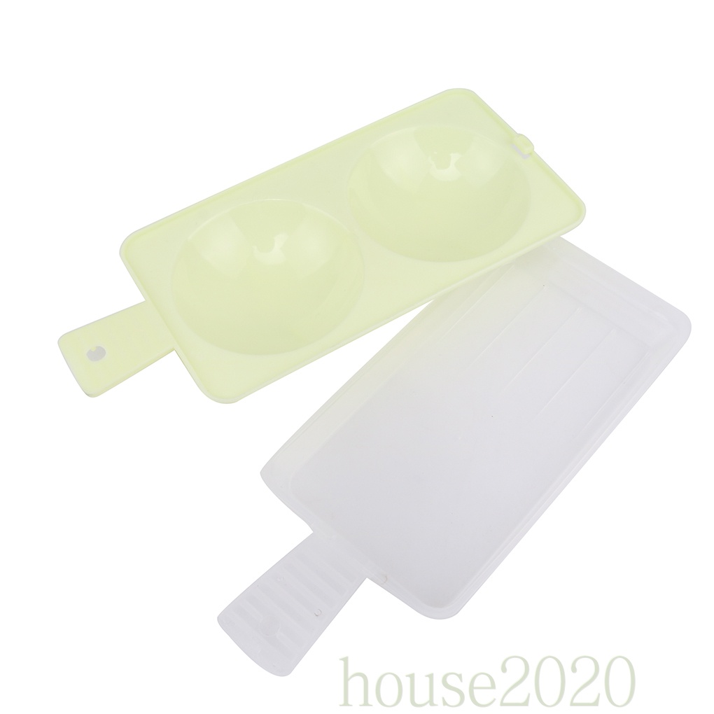 [house2020]Plastic Egg Cooker Microwave Egg Boiler 2 Eggs Poached Egg Cooker Cooking Tools