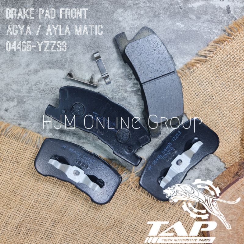 BRAKE DISC PAD - KAMPAS REM DEPAN AGYA AYLA MATIC