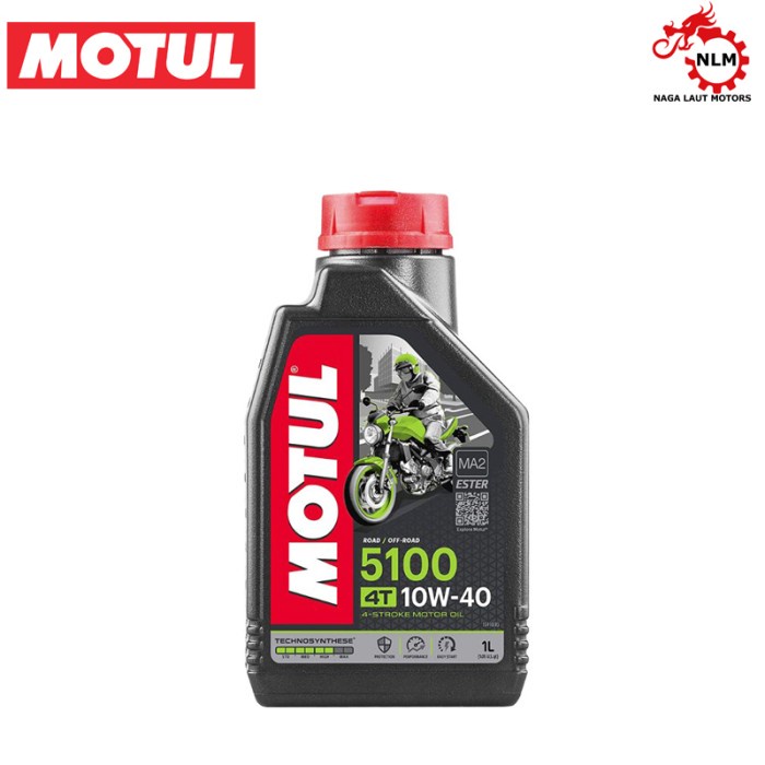 MOTUL Oli Motor Bebek 5100 10W40 1L Suzuki Honda Yamaha