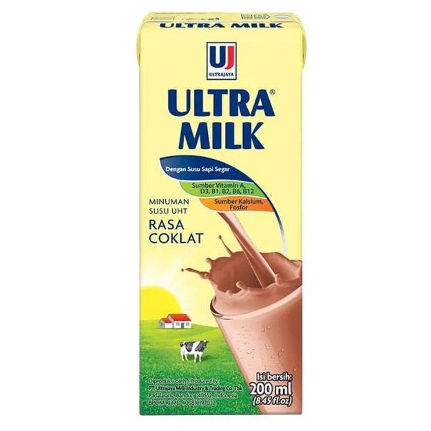 

SUSU ULTRA MILK UHT COKLAT CHOCOLATE 200ML