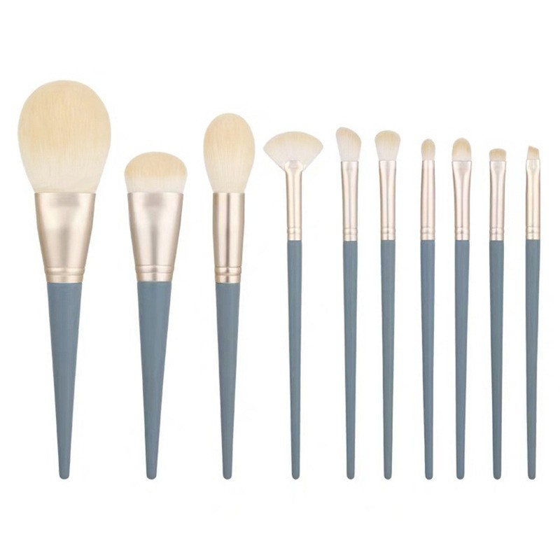 10pcs / Set Brush makeup premium Multifungsi Dengan Bulu Lembut