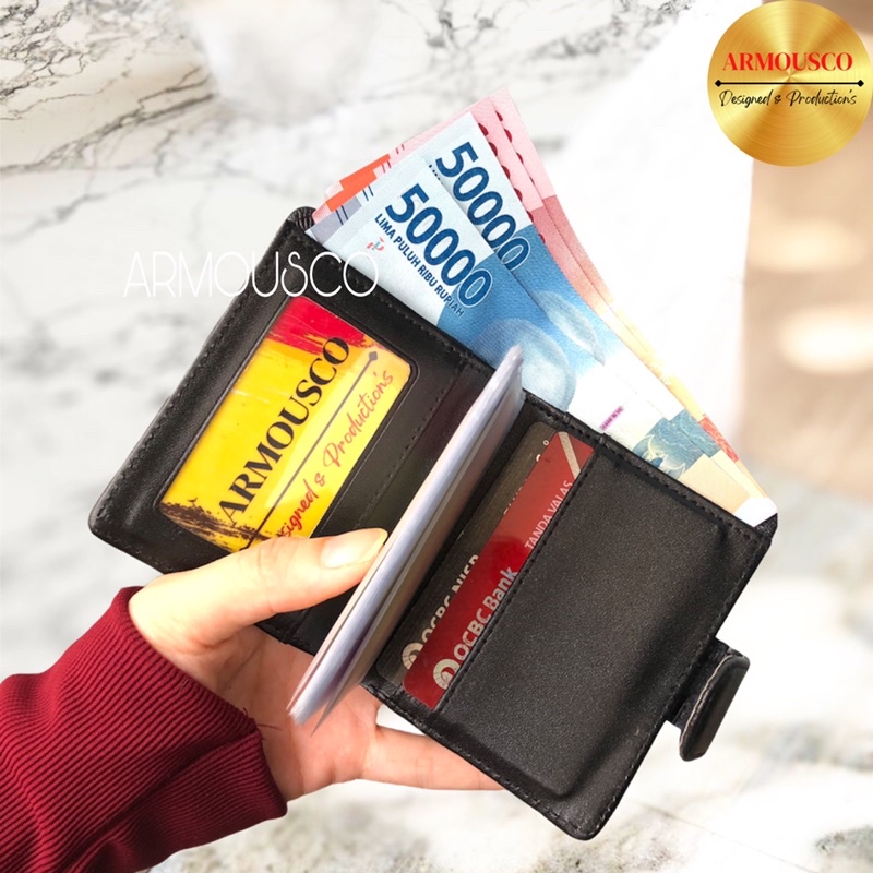 Dompet Kartu Pria Wanita / Card Holder Kancing