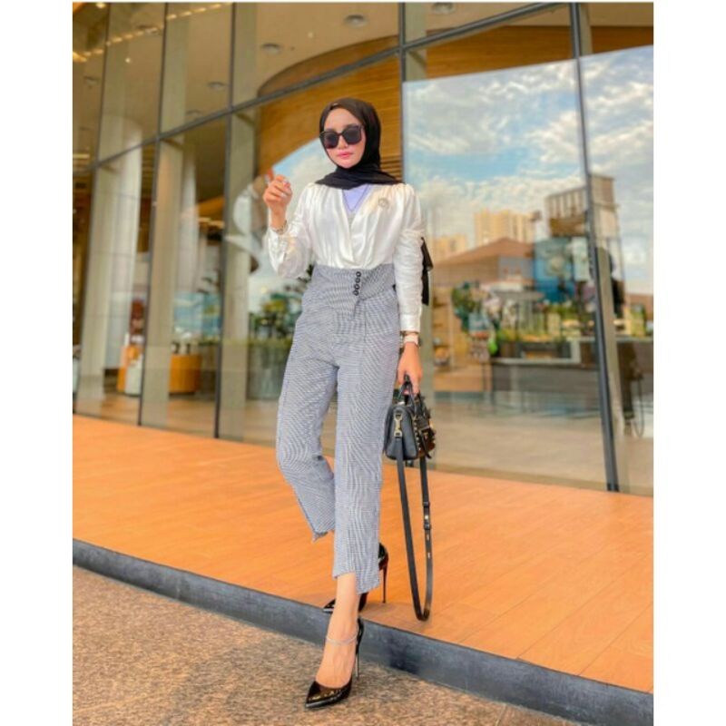 SET BLAZER CROP ZARA IMPORT