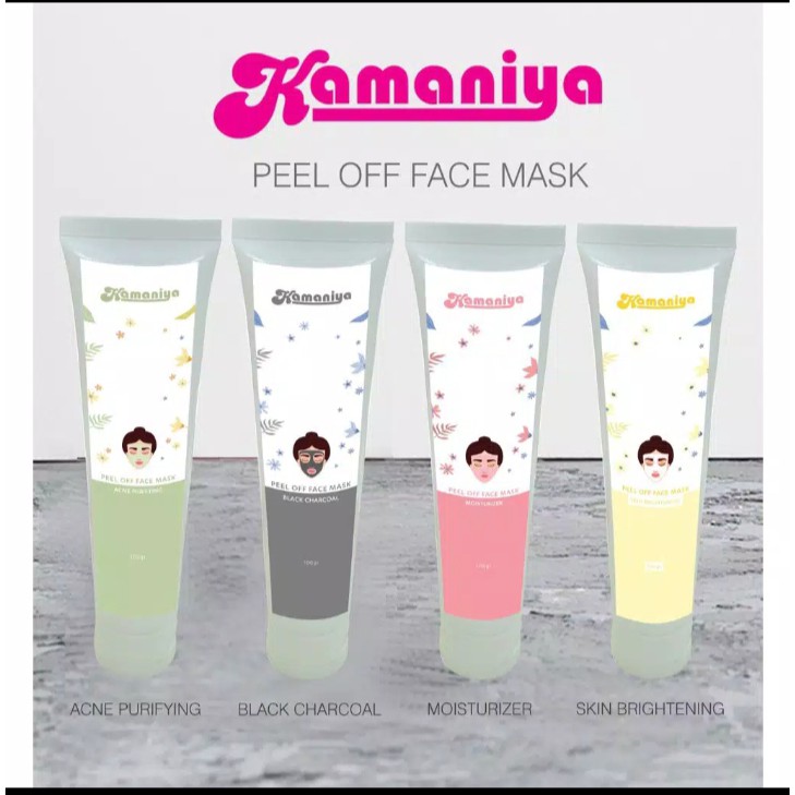 Kamaniya Peel off Face Mask Black Charcoal (100gr)