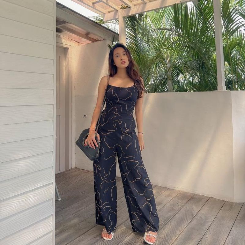 Set Tanktop Motif Rayon Bali / One Set Tanktop Motif Cacing