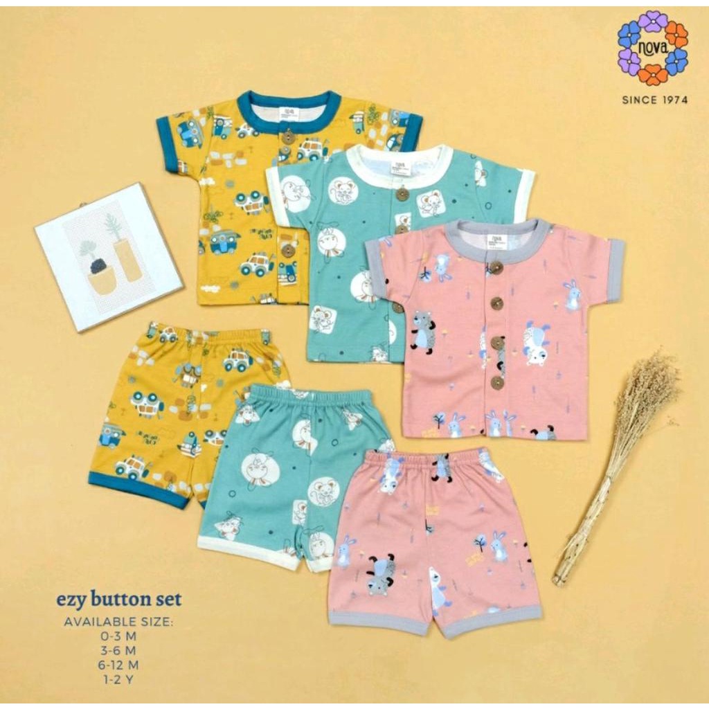 NOVA SETELAN BAYI EZY PLAYGROUND SERIES / SETELAN BAYI / BAJU BAYI DAN ANAK