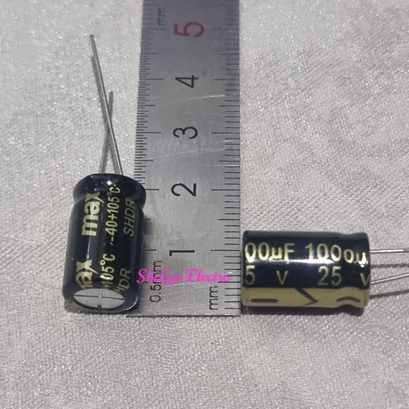 ELCO 1000UF 25V MAX ELKO 1000 UF 25 VOLT
