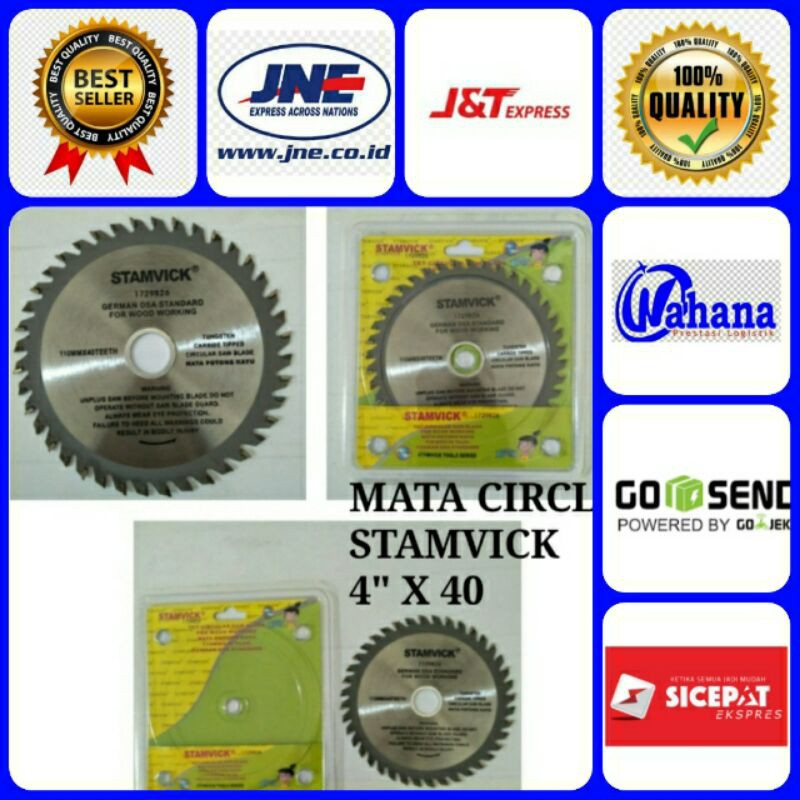 Pisau Gergaji Multi Cutter/Mata Cirkel Stamvick 4x40/Bagus Murah