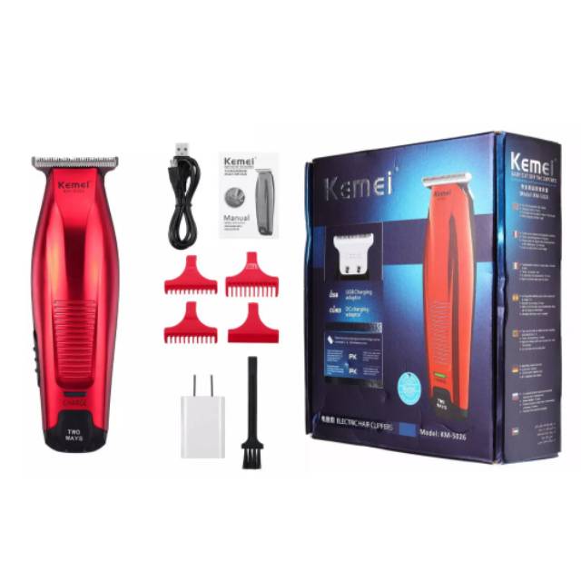 Kemei KM-5026 Hair Clipper Rechargeable Alat Mesin Cukur Rambut KM2056 Original