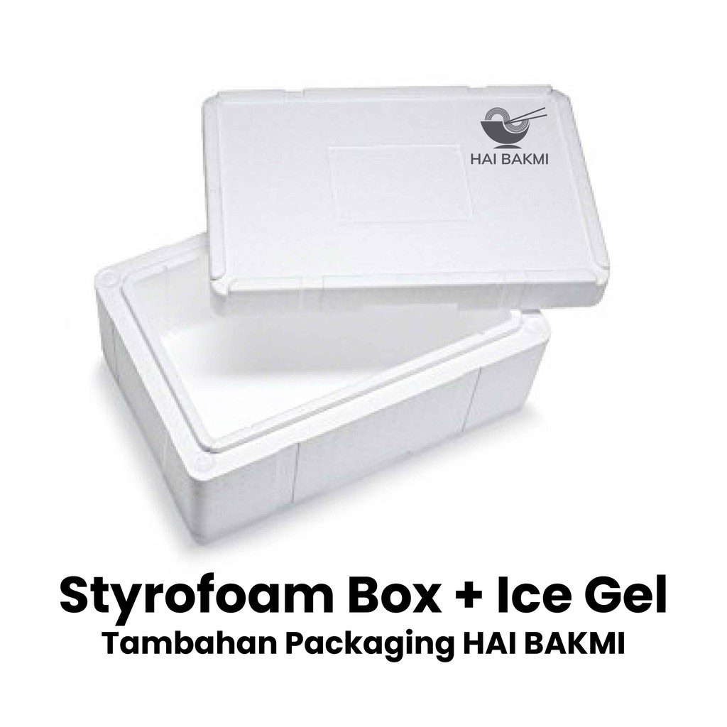 

Styrofoam Box + Ice Gel [Tambahan Packaging HAI BAKMI Khusus Next Day]