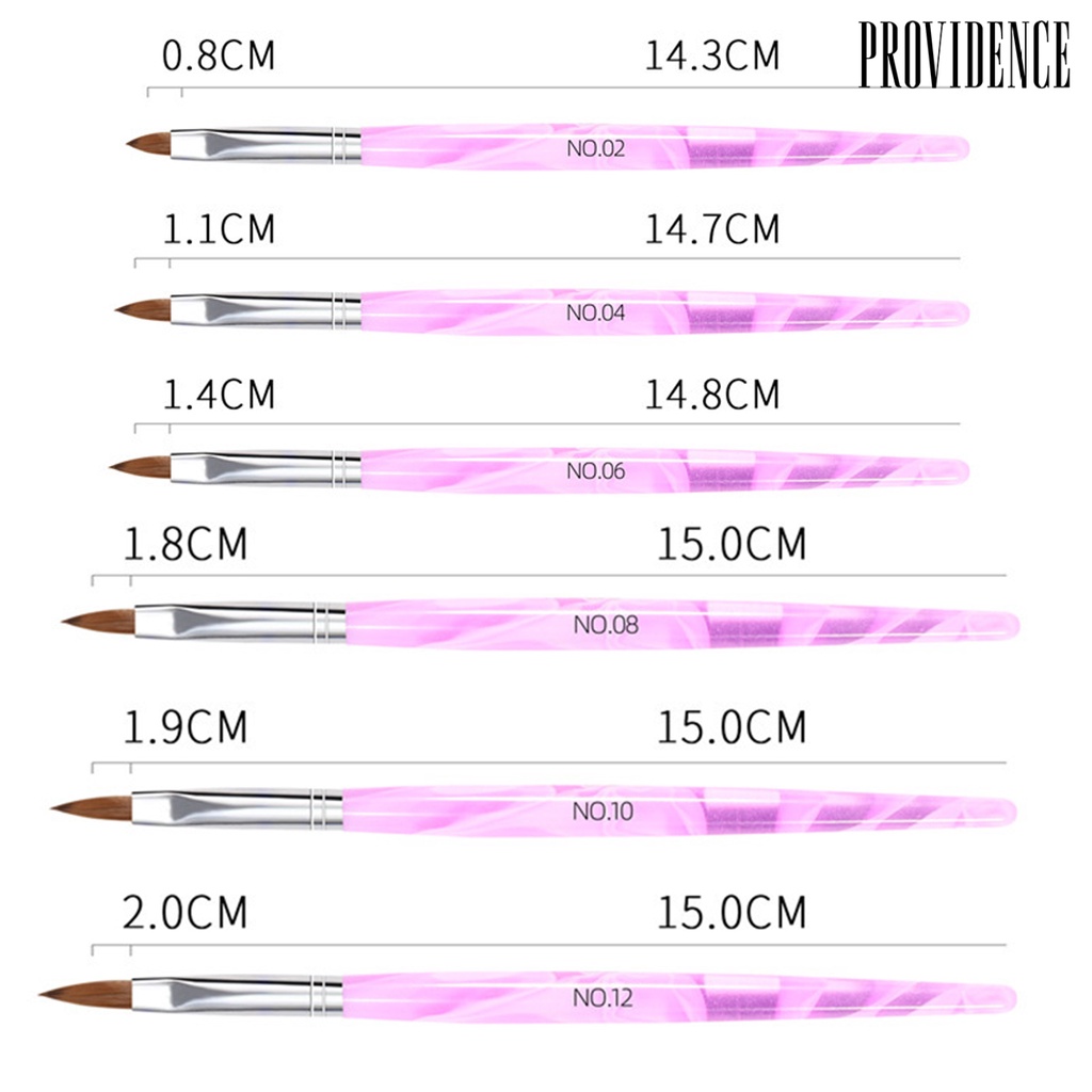 Providence 19pcs / Set Pen Dotting Gel Uv Multifungsi Ultra Tipis Gagang Ergonomis Untuk Nail Art