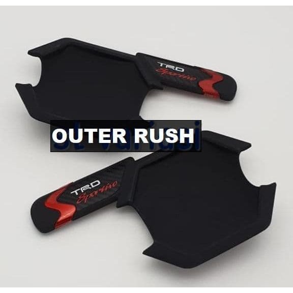 Outer Handle - Mangkok Pintu Rush Terios 2007-2017 5PCS TRD Hitam Doff