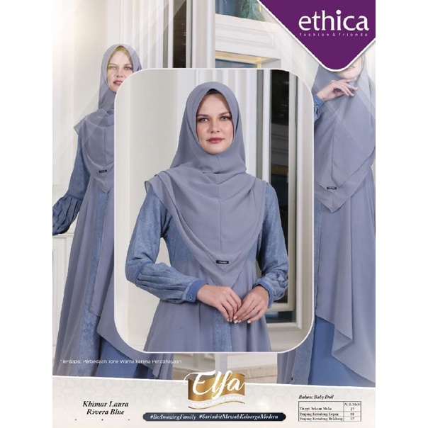 [READY] ETHICA KHIMAR LAURA RIVERA BLUE