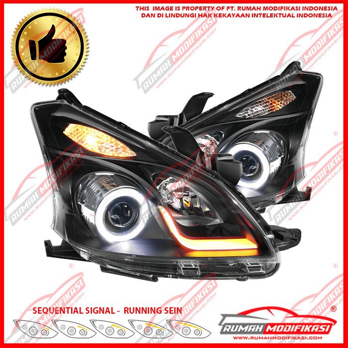 HEAD LAMP - TOYOTA AVANZA 2012-2015 - LIGHT BAR - SEQUENTIAL - LED