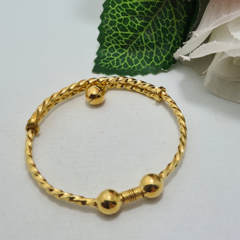 Gelang Bayi Lilit Emas Muda Bola 2