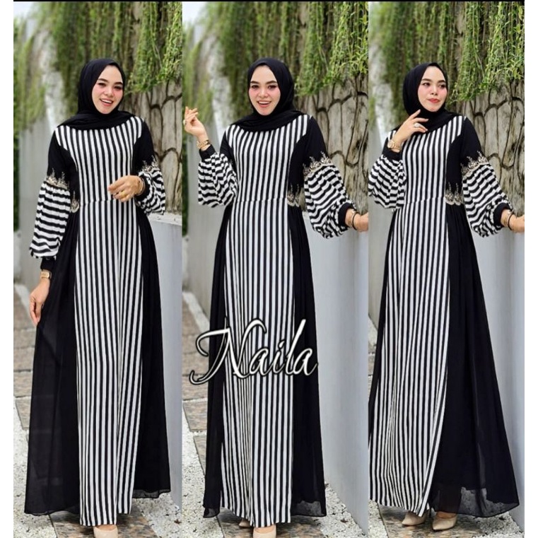 NAILA DRESS STRIP ORI ALDISA