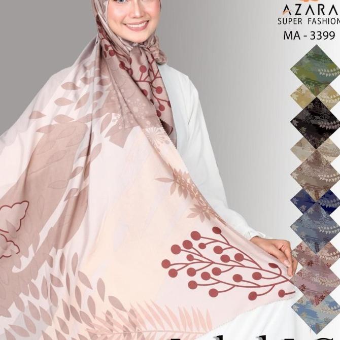 GROSIR #AZARA jilbab hijab segi empat motif Izabel LC by azara