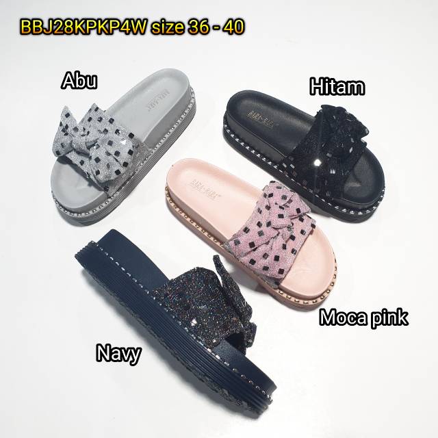 Jelly sandal barabara wedges sendal wanita karet import BBJ28KPKP4W