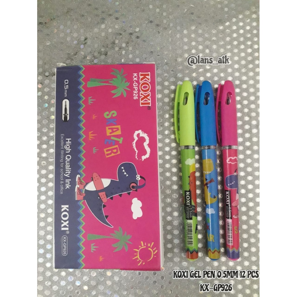 

GEL PEN KOXI KX-GP926 0.5mm / PULPEN / BALLPOINT DINO (GP926)