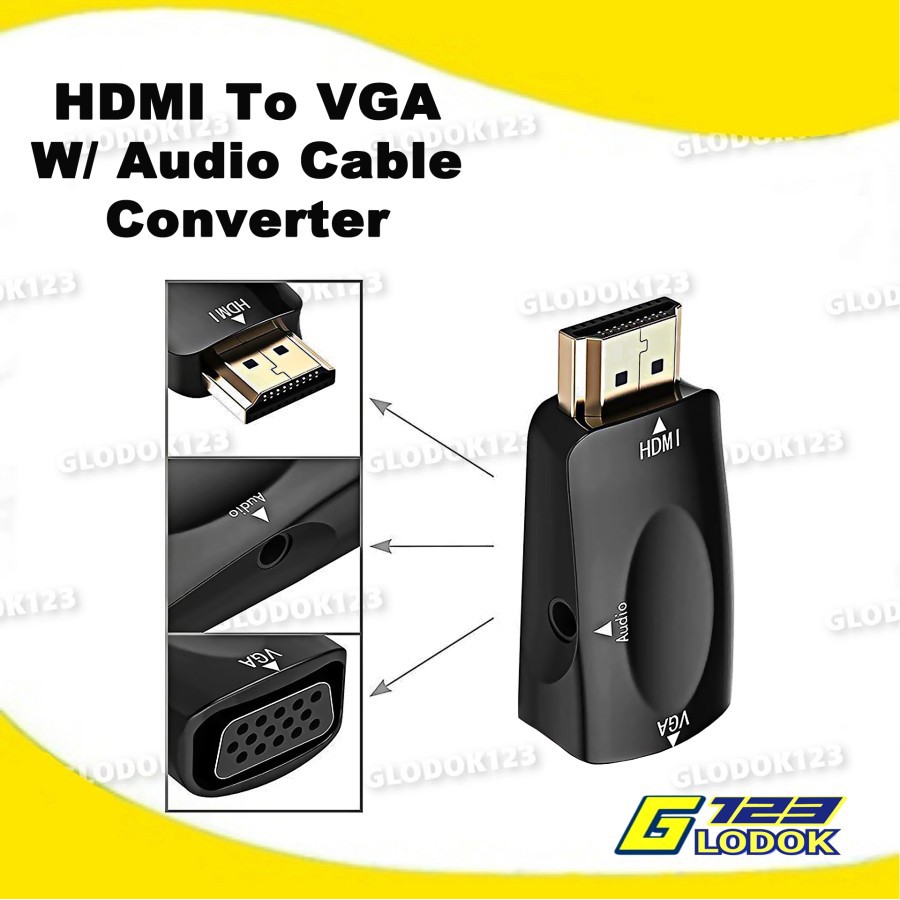 HDMI TO VGA CONVERTER WITH AUDIO CABLE