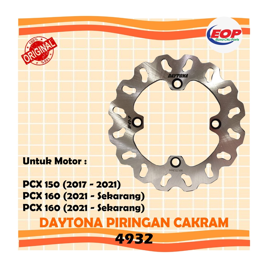 Daytona Piringan Cakram PCX 150, PCX 160 REAR 4932