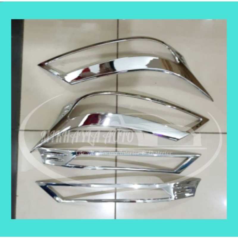 Garnish List Lampu Depan Chrome Avanza Xenia Veloz 2019-2021