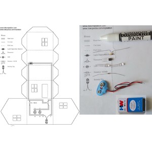 Carbon Conductive Paint+ Paket Edukasi merangkai rumah  sensor cahaya