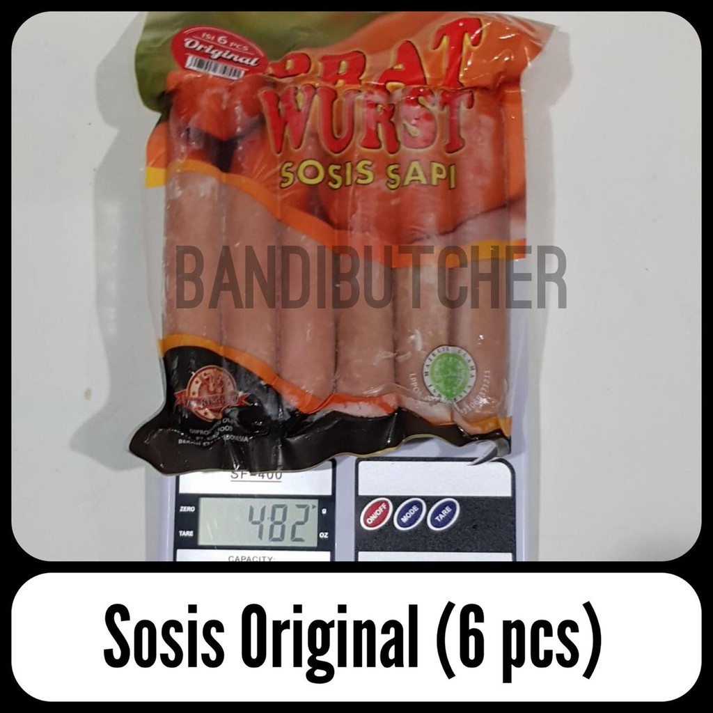 Sosis Sapi Original - Beef Sausage Bakar Bratwurst Original King Food