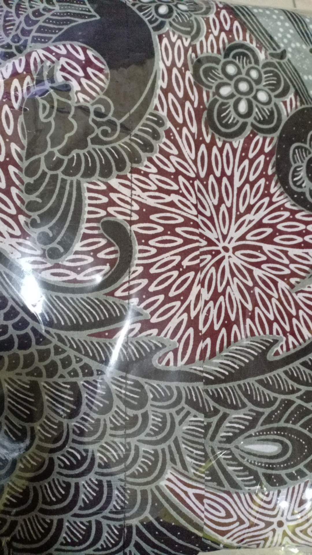 Minulya Ndolop Pink Kemeja Batik Pria Lengan Panjang Lapis Furing