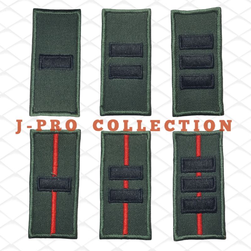 PANGKAT PDL TNI DAN KORP LETDA LETTU KAPTEN LIS MERAH DAN STAFF