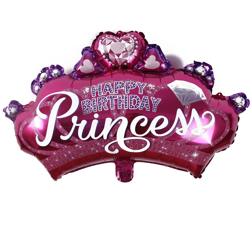 Balon foil Bentuk Mahkota Warna pink Untuk Dekorasi Pesta Ulang Tahun Anak