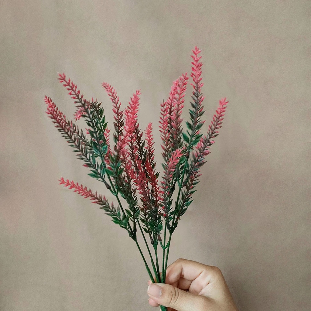 Artificial Flower Lavender Bunga Plastik Palsu Pajangan Hiasan Dekorasi Rumah Kamar Pesta