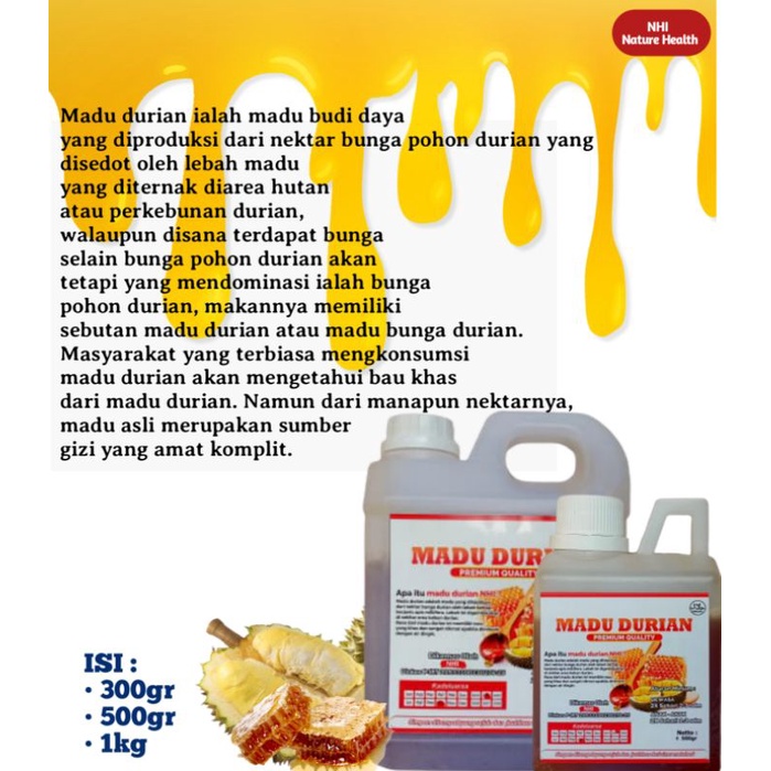 Madu Durian / Madu nektar Durian by NHI