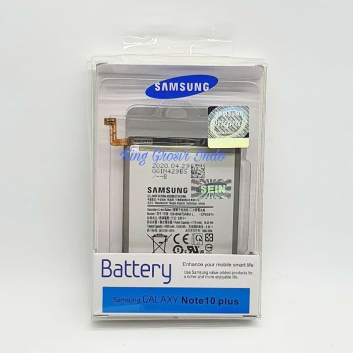 Baterai Samsung Galaxy Note 10 Plus Original 100% Battery Batre