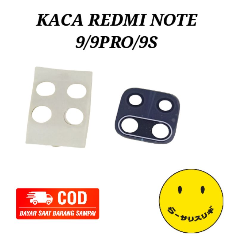 KACA KAMERA LENSA KACA KAMERA BELAKANG XIAOMI REDMI NOTE 9 /REDMI NOTE 9 PRO/REDMI NOTE 9S ORIGINAL