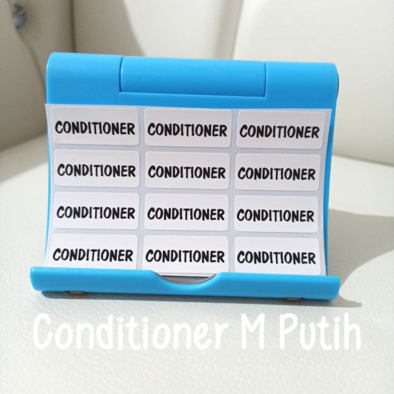 

Stiker Label Conditioner Waterproof Size M isi 12 pcs