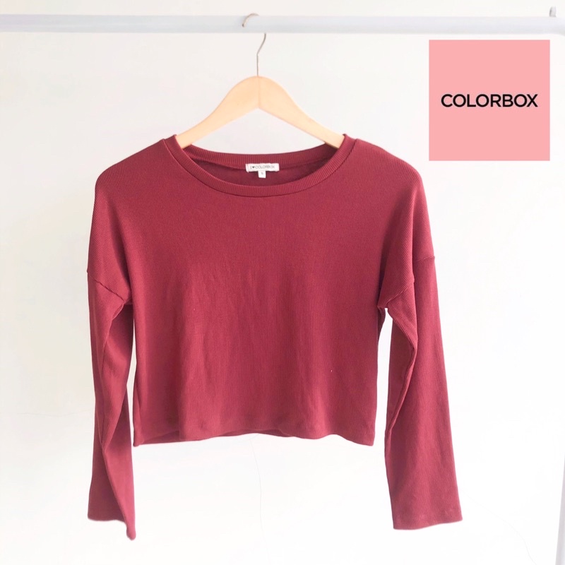 (Preloved) Colorbox Top - Colorbox Crop Top - Crop Top - Atasan Cewek