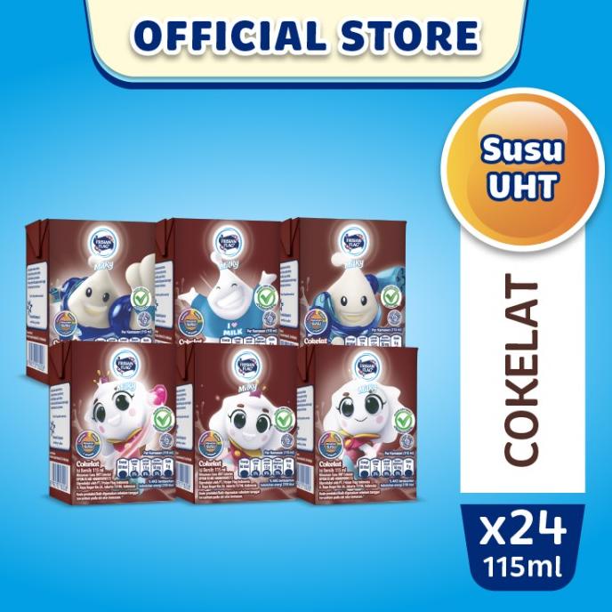 

Frisian Flag Milky Zuzhu Susu Uht Chocolate Multipack (6X115Ml) [4Pcs] Terbaru