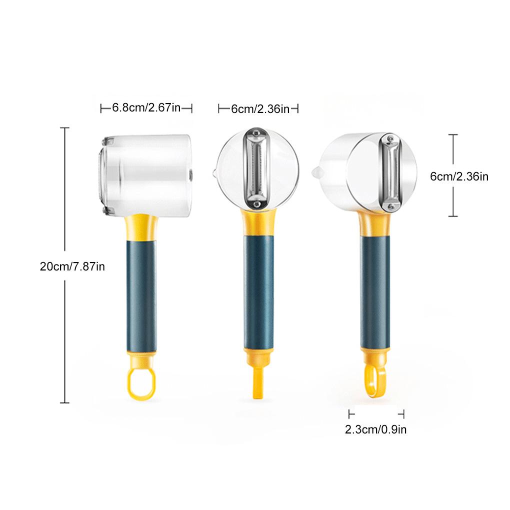 Collect Cup Peeler Stainless Steel Slicer Gadget Pengiris Dapur Dengan Kotak Penyimpanan Dengan Pegangan Peelers Aksesoris Kentang Buah