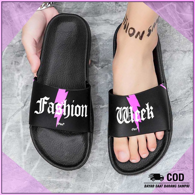 PROMO GRATIS ONGKIR 11.11 SALE - Sendal Slip On Casual Pria By Fashion Sandal Slop Sandal Kokop Murah Pria Wanita Kekinian (Unisex)-2