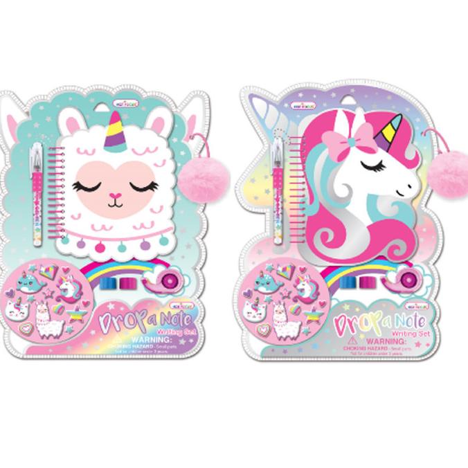 

Buku Anak Drop a Note Writing Unicorn Llama Hot Focus Journal Diary